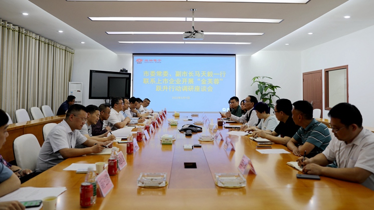 市委常委、副市長馬天毅調研BG大游集团電子：全力支持企業上市
